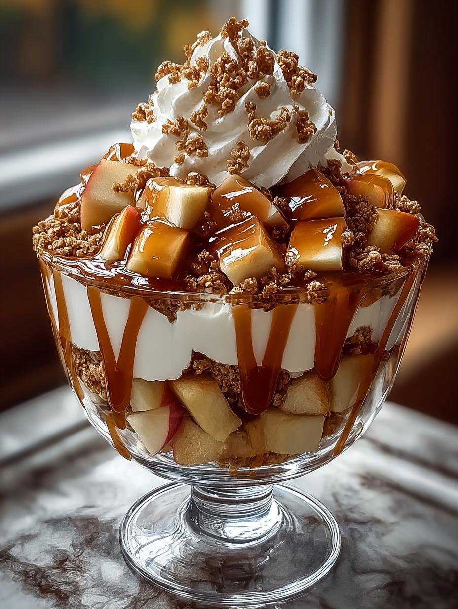Irresistible Caramel Apple Trifle for Cozy Fall Gatherings - Caramel Apple Trifle - main visual representation