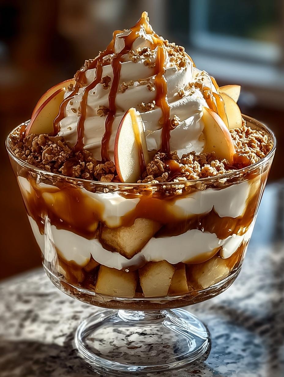 Irresistible Caramel Apple Trifle for Cozy Fall Gatherings - Caramel Apple Trifle - additional detail