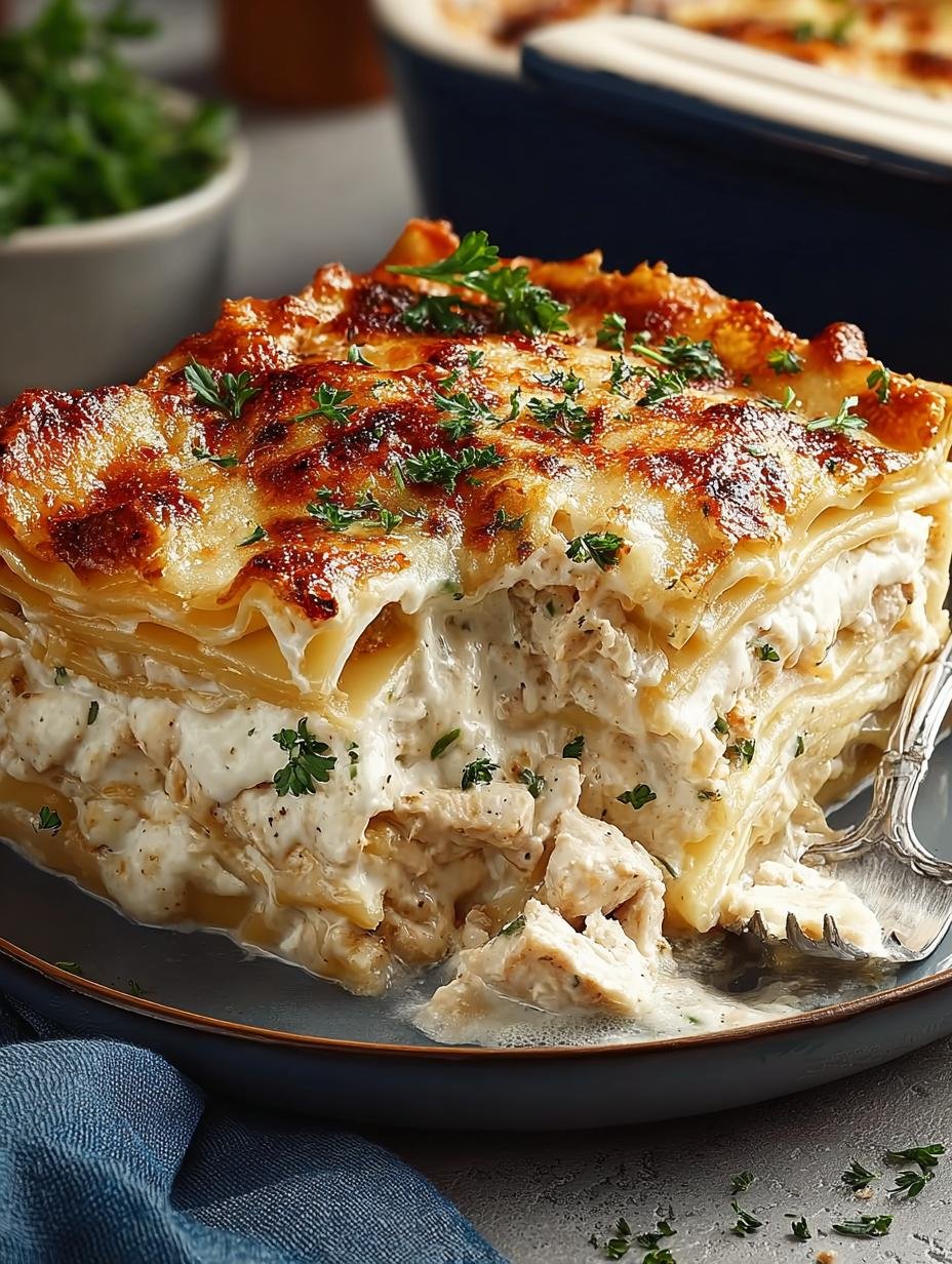 Chicken Alfredo Lasagna: 5 Reasons You'll Love This Recipe - Chicken Alfredo Lasagna - main visual representation