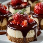 Chocolate Dipped Strawberry Cheesecake