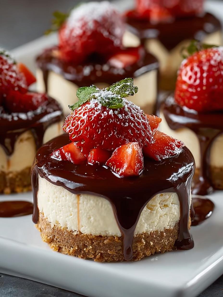 Chocolate Dipped Strawberry Cheesecake