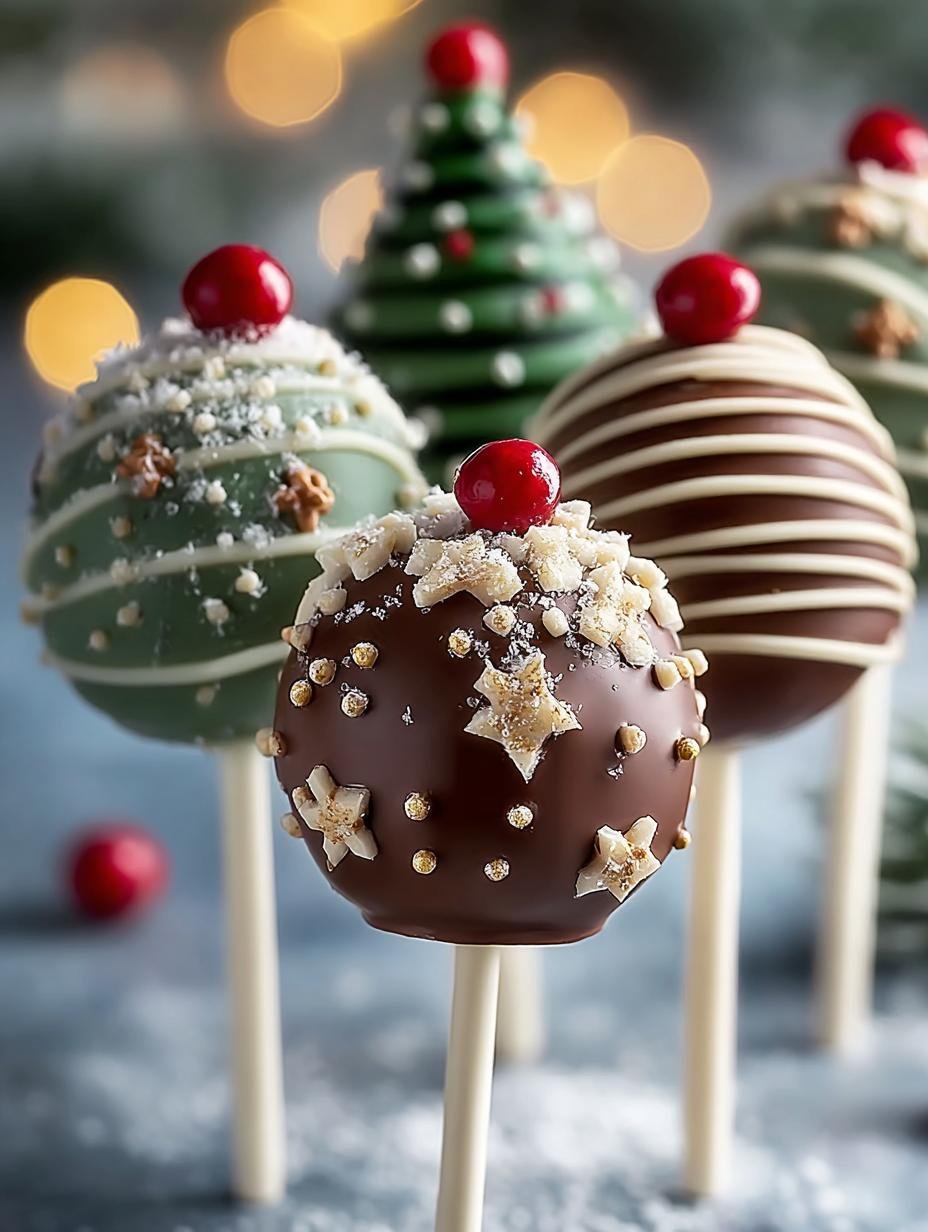 Christmas Tree Cake Pops