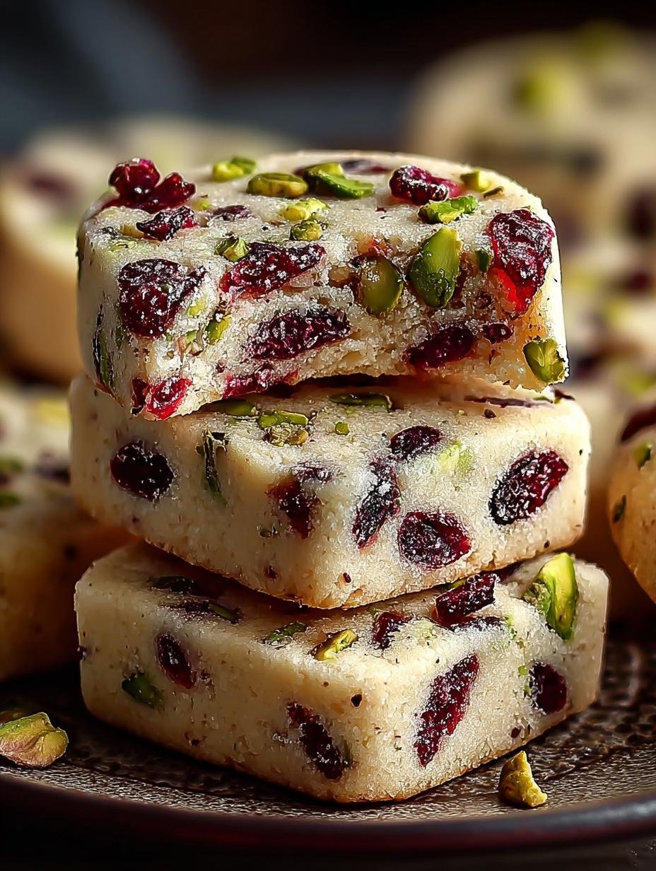 Cranberry Pistachio Shortbread Cookies for Sweet Moments - Cranberry Pistachio Shortbread Cookies - additional detail