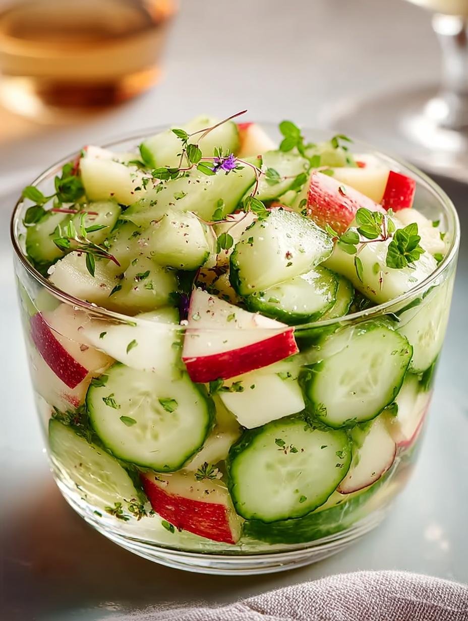 Cucumber Apple Salad: 5 Refreshing Summer Recipes - Cucumber Apple Salad - main visual representation