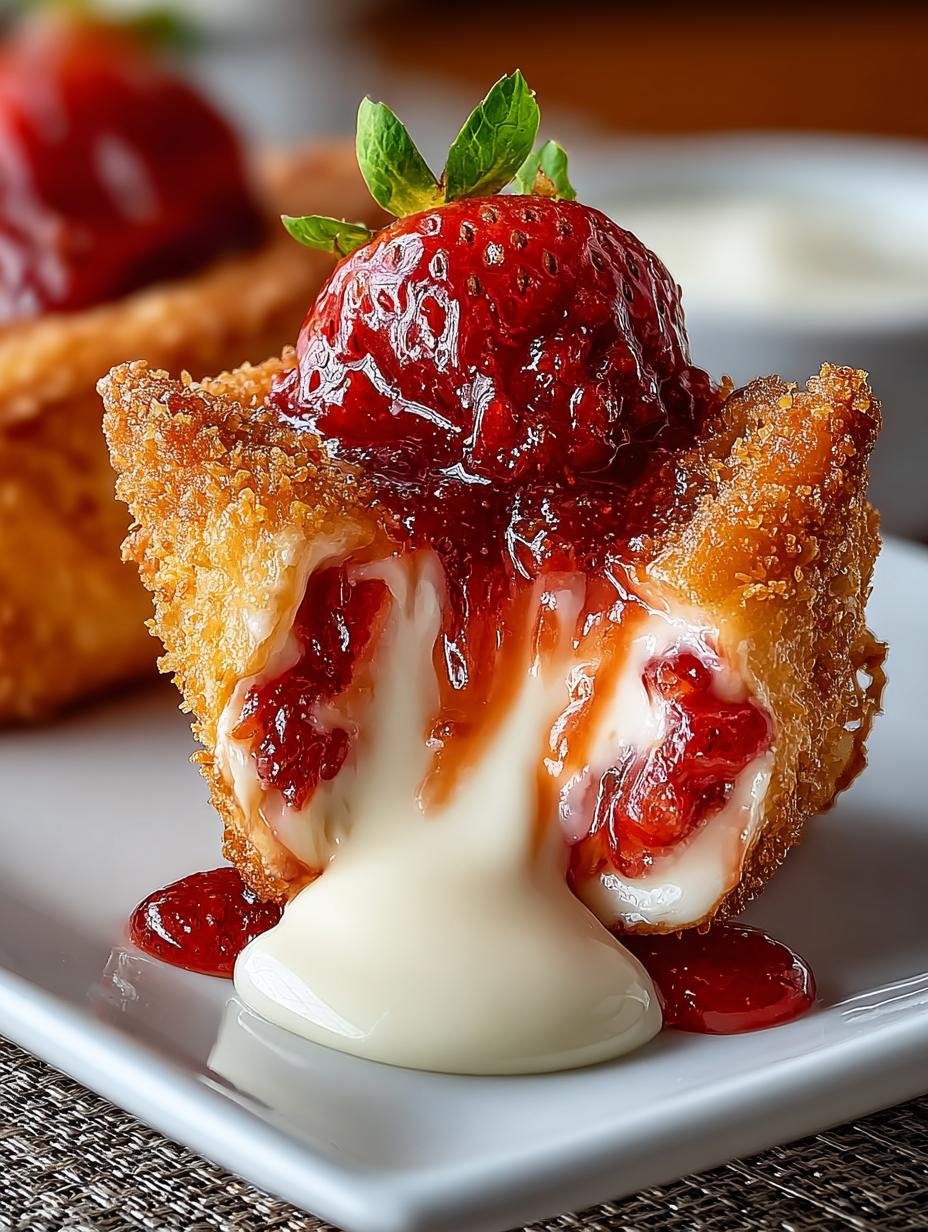 7 Irresistible Deep Fried Strawberry Cheesecake Bites - Deep Fried Strawberry Cheesecake - main visual representation