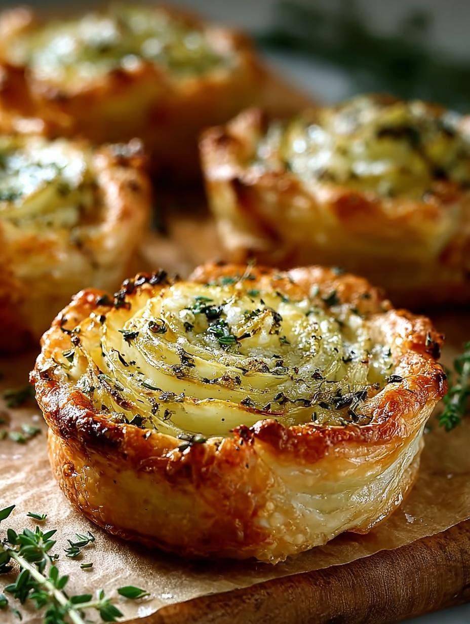 Garlic Herb Muffin Pan Potato Galette: A Savory Delight - Garlic Herb Muffin Pan - main visual representation