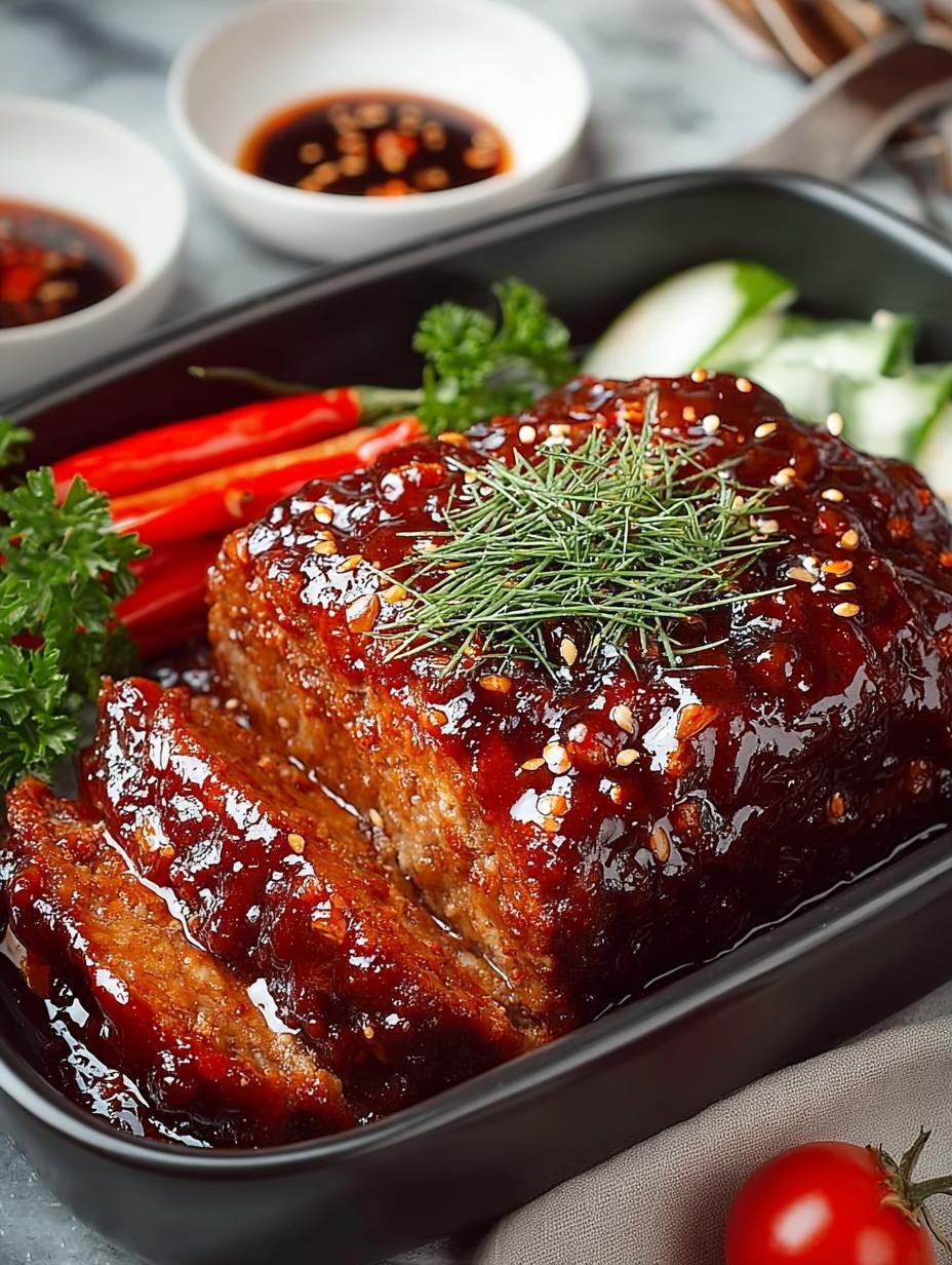 Korean Meatloaf with Gochujang