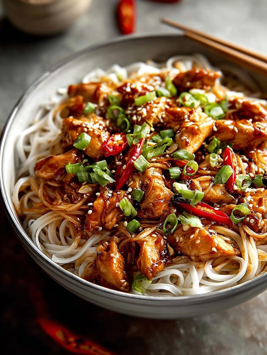 Kung Pao Chicken Noodles