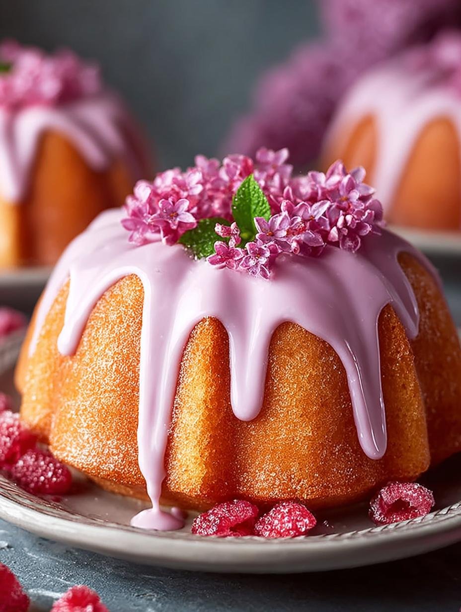Delightful Lilac Bundt Cakes for Spring Celebrations - Lilac Bundt Cakes - main visual representation
