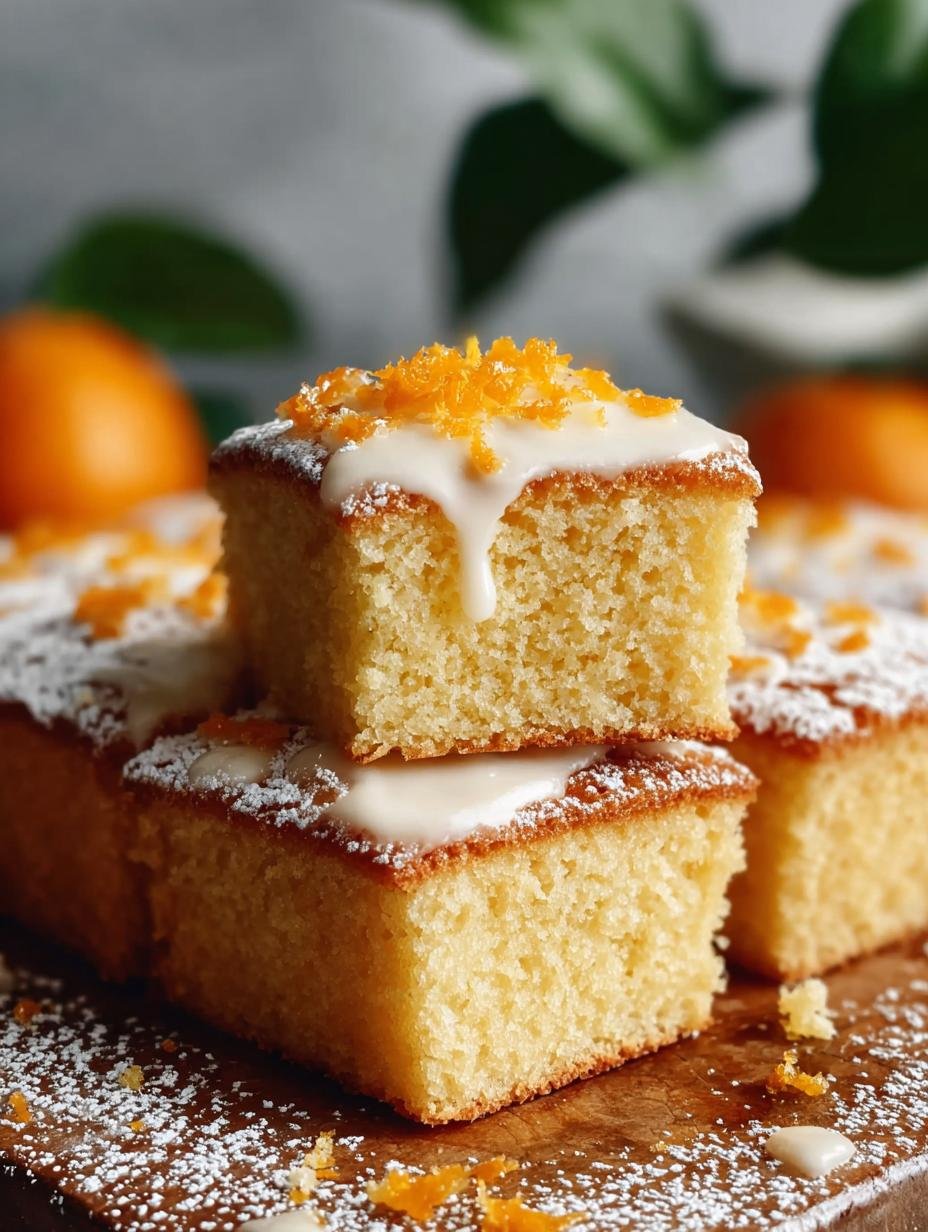Orange Drizzle Traybake Cake