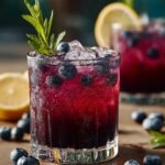 Sparkling Blueberry Ginger Mocktail