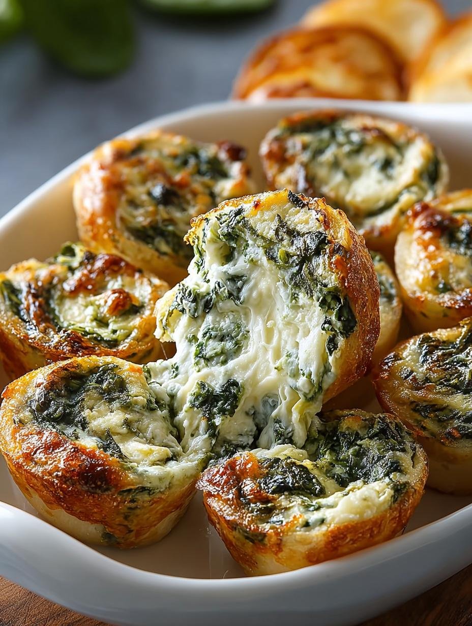 Spinach Dip Bite Sized Pinwheels for Perfect Gatherings - Spinach Dip Bite Sized - additional detail