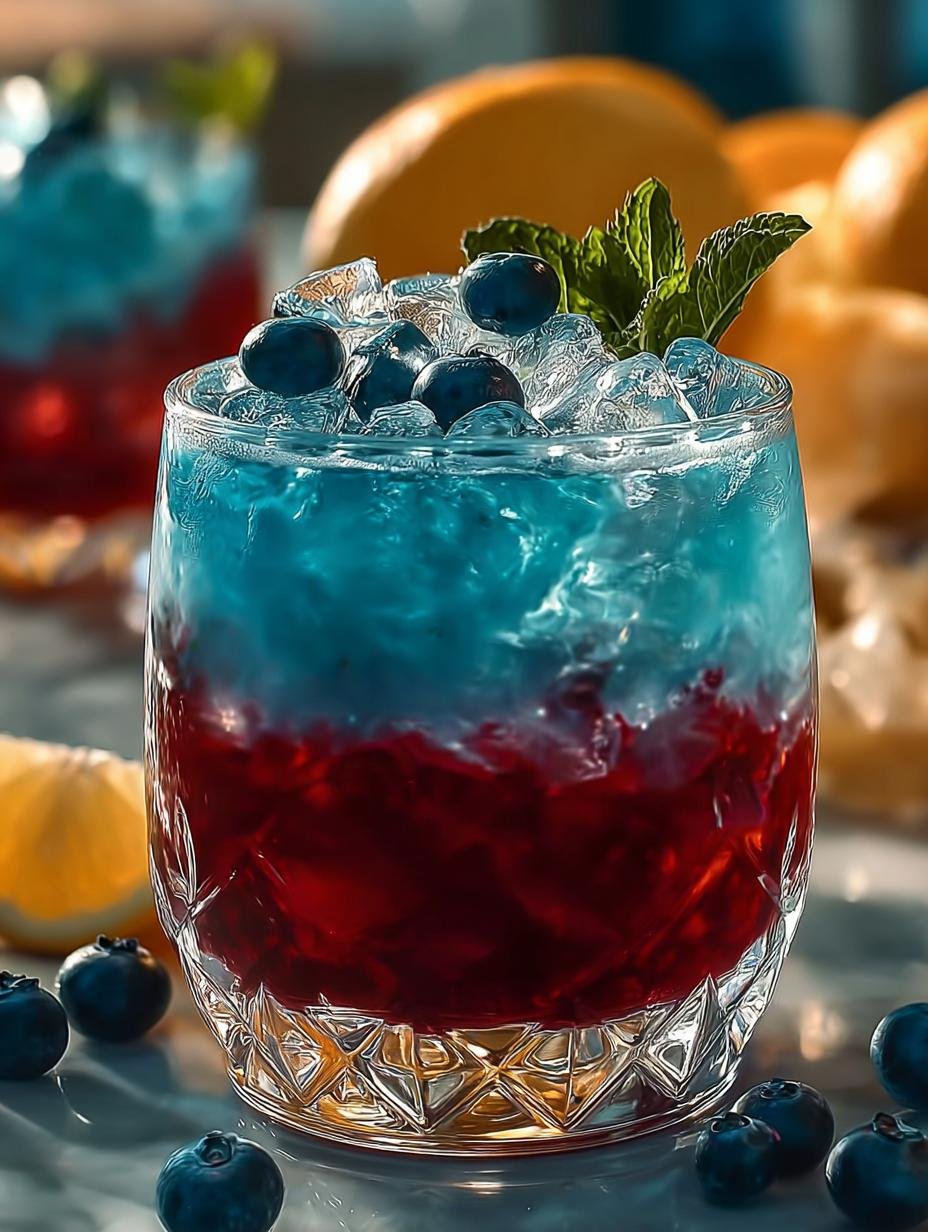 Winter Sapphire Punch Cocktail: 5 Festive Cheers - Winter Sapphire Punch Cocktail - main visual representation