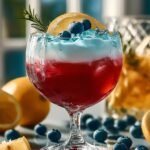 Winter Sapphire Punch Cocktail