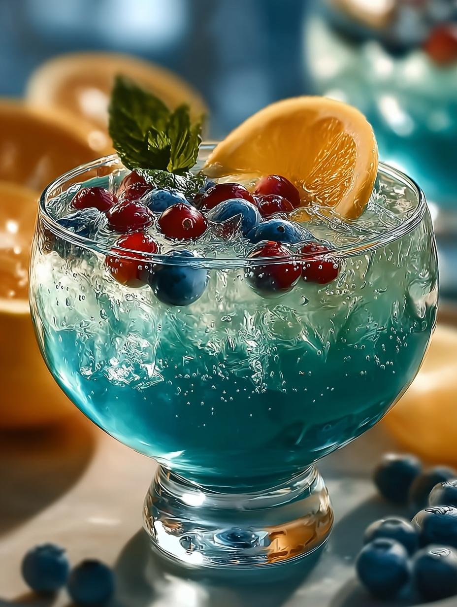 Winter Sapphire Punch Cocktail: 5 Festive Cheers - Winter Sapphire Punch Cocktail - additional detail