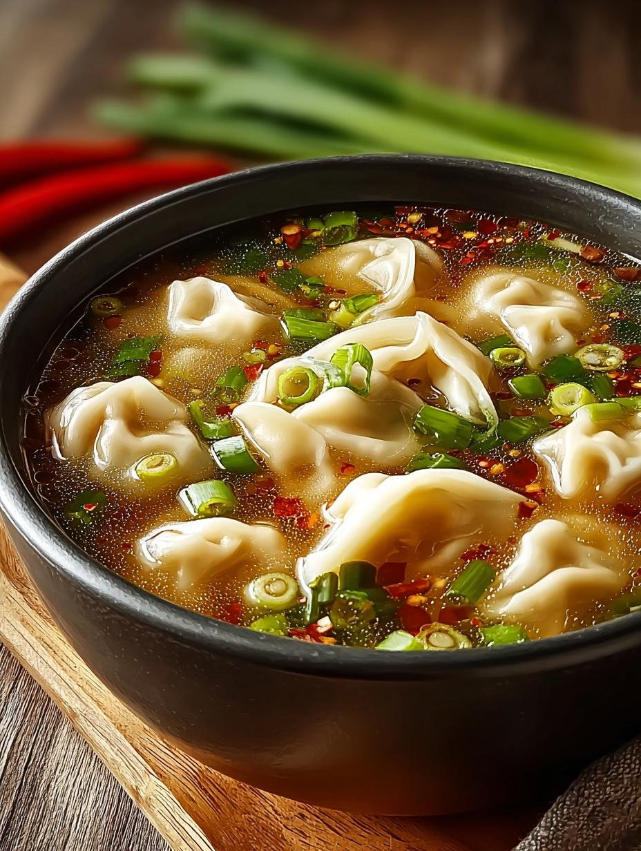 Comforting Wonton Soup Ready in 25 Minutes - Wonton Soup - main visual representation