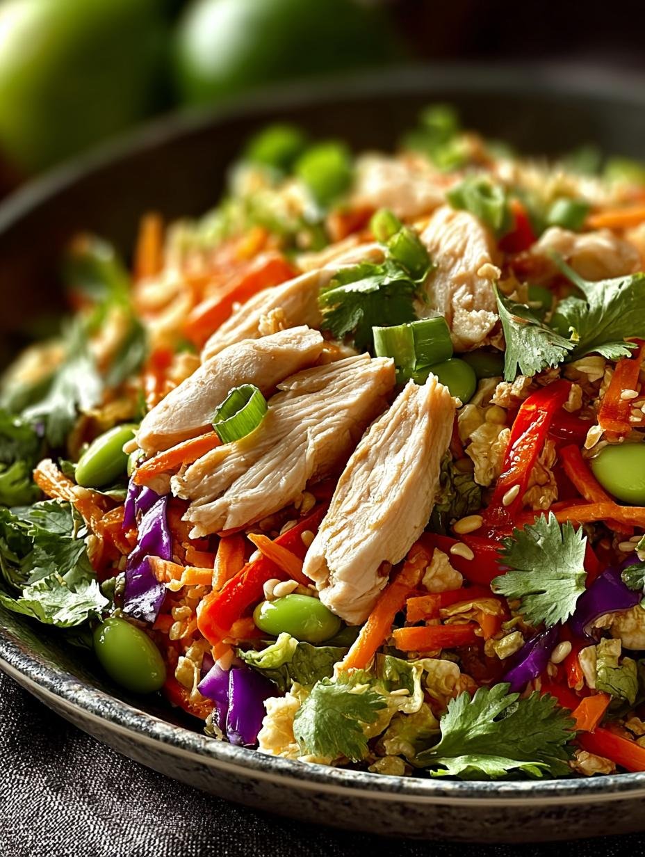 Savory Bang Bang Chicken Salad in 30 Minutes - Bang Bang Chicken Salad - main visual representation