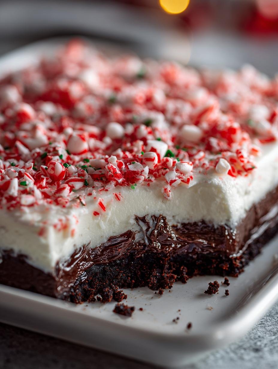Candy Cane Lush Bake: 5 Delightful Layers of Festivity - Candy Cane Lush Bake - main visual representation
