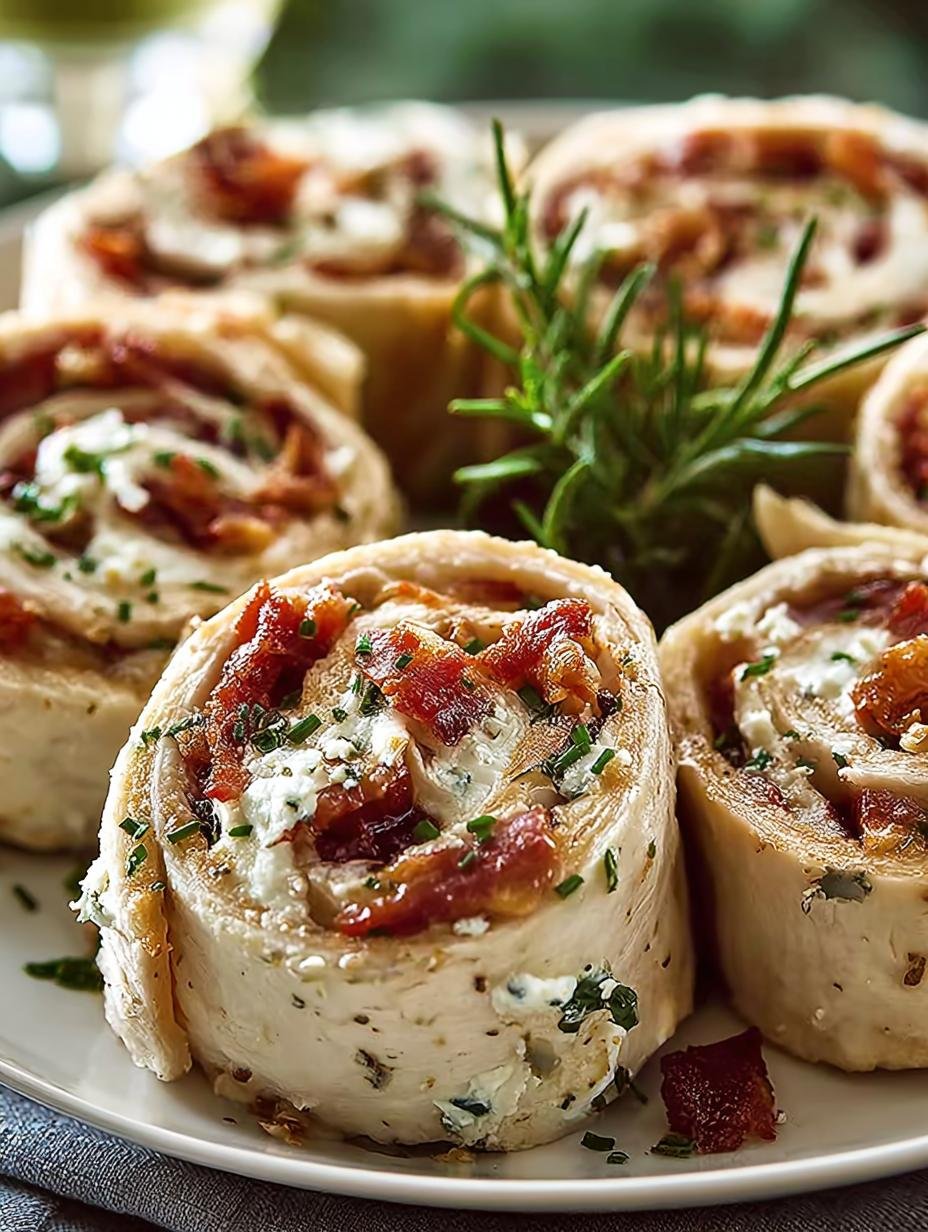 Chicken Bacon Ranch Pinwheels