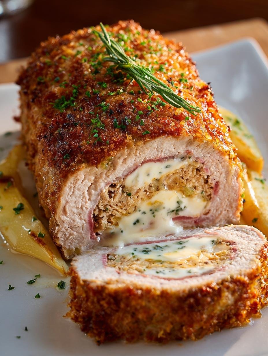 Chicken Cordon Bleu Meatloaf