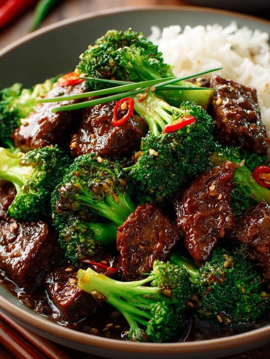 Delicious Chinese Beef Broccoli in 25 Minutes - Chinese Beef Broccoli - main visual representation