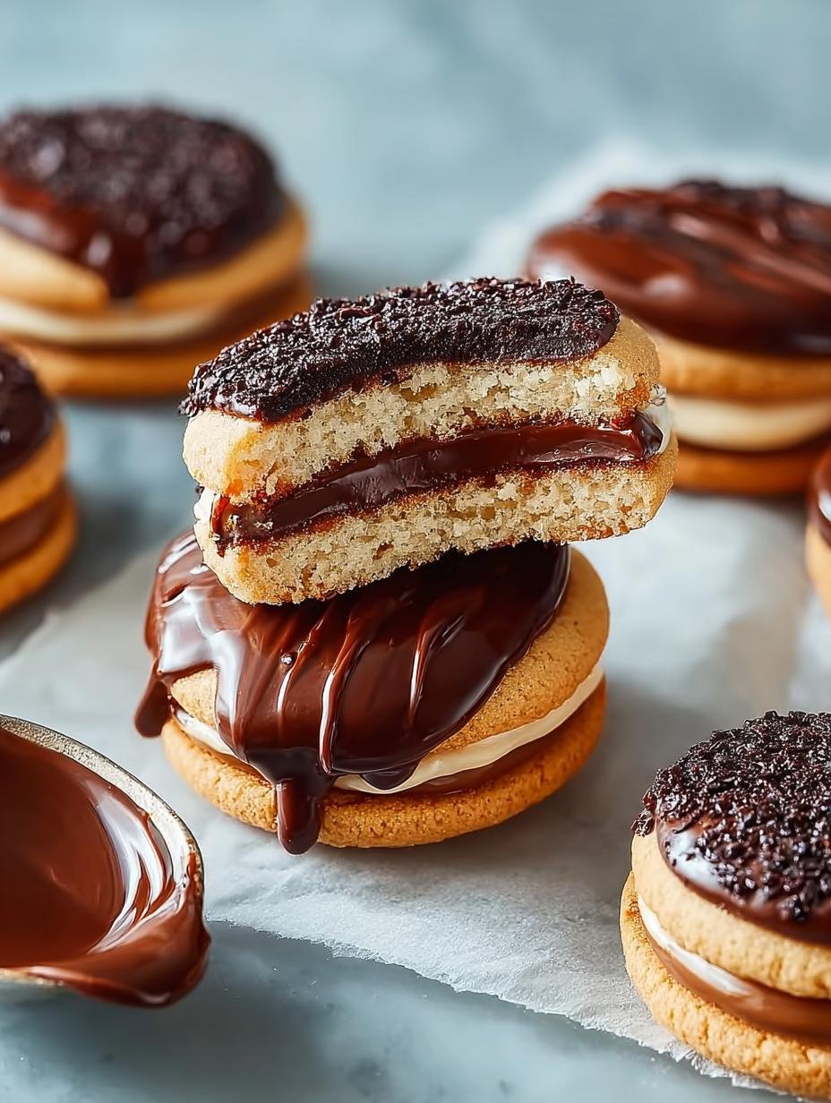 Chocolate Ganache Sandwich Cookies