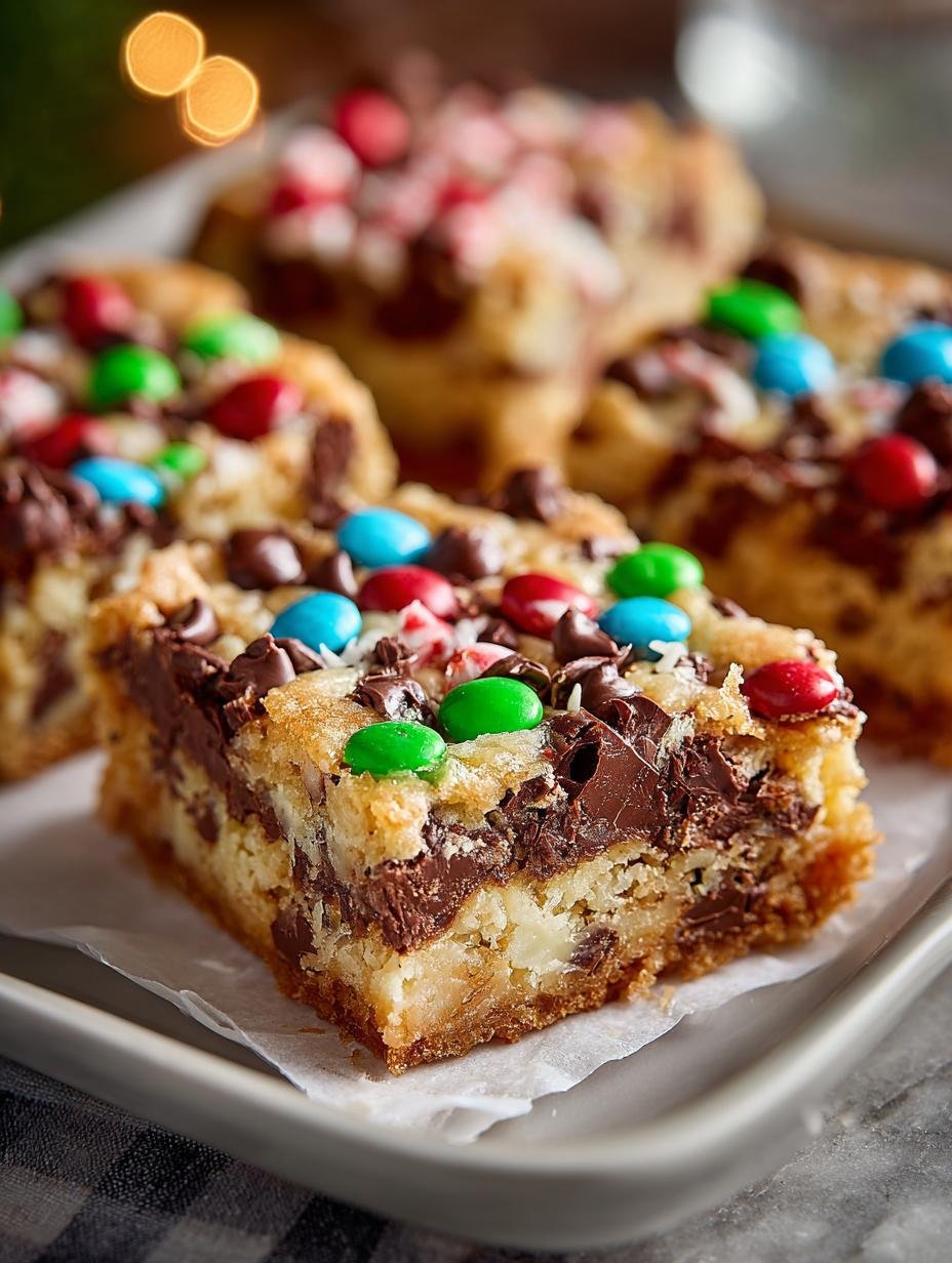 Delicious Christmas Magic Cookie Bars for the Holidays - Christmas Magic Cookie Bars - main visual representation