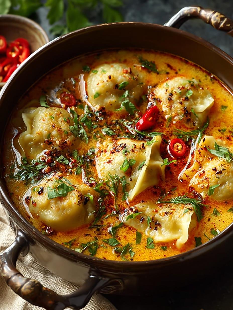 Coconut Curry Soup with Dumplings You’ll Love - Coconut Curry Soup with - additional detail