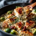 Creamy Chicken Brussels Skillet