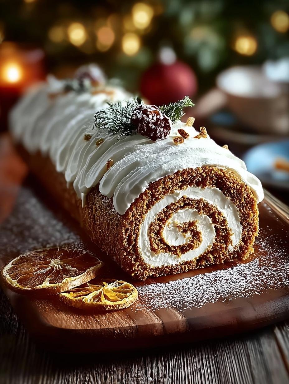 Ginger Bread Yule Log: 5 Festive Recipes to Delight - Ginger Bread Yule Log - main visual representation