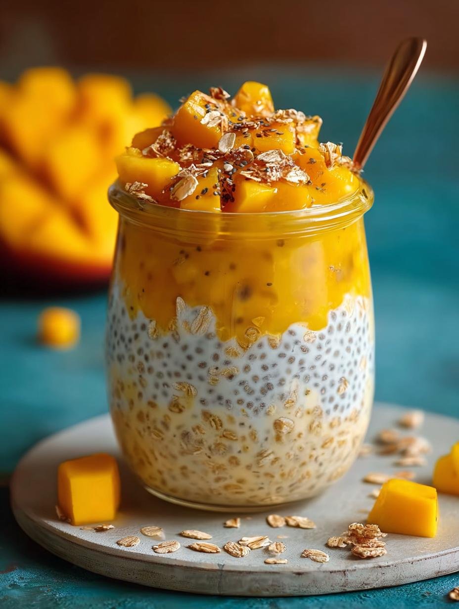 Delicious Mango Chutney Overnight Oats Recipe to Try - Mango Chutney Overnight Oats - additional detail
