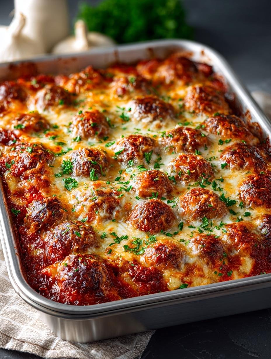 Meatball Sub Casserole: 7 Cheesy Comfort Food Layers - Meatball Sub Casserole - additional detail