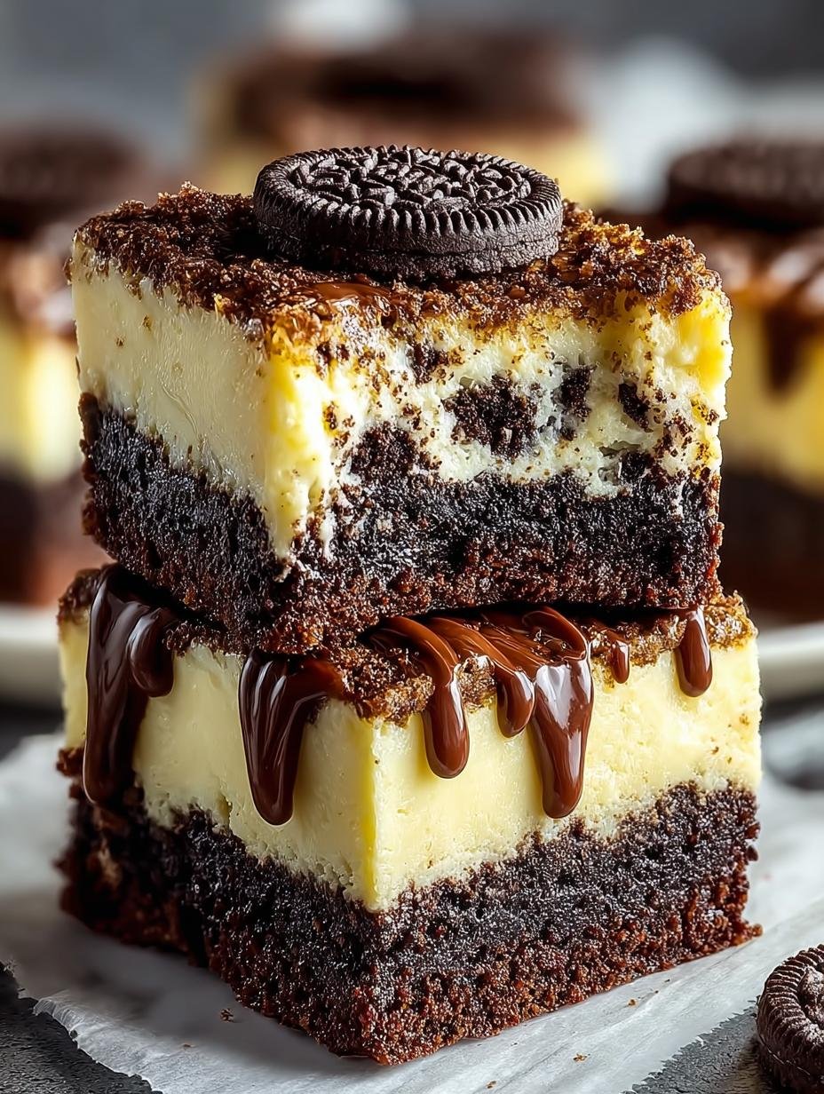 Oreo Cheesecake Brownies: 5 Layers of Pure Delight - Oreo Cheesecake Brownies - additional detail