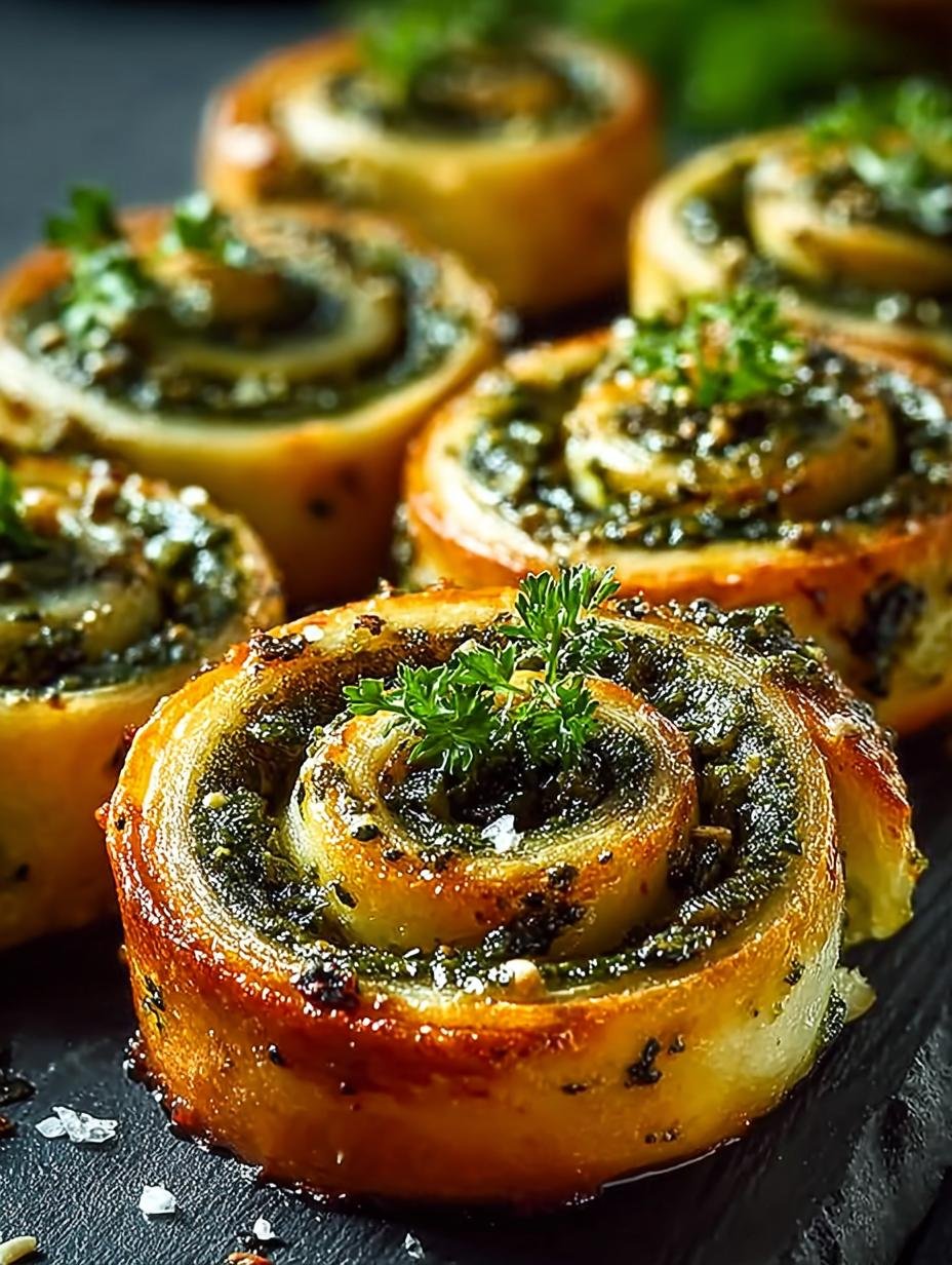 Delicious Pesto Pinwheels: 12 Easy Appetizers - Pesto Pinwheels - main visual representation