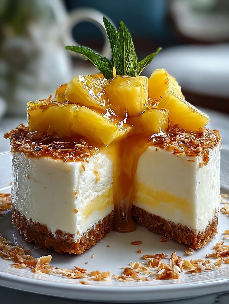 Pineapple Heaven Cheesecake