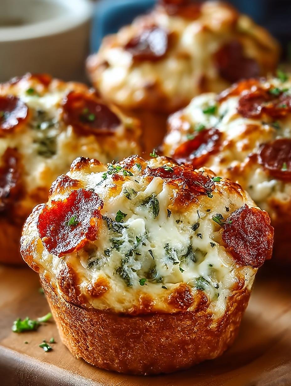 Pizza Muffins: 12 Cheesy, Kid-Approved Savory Snacks - Pizza Muffins - additional detail