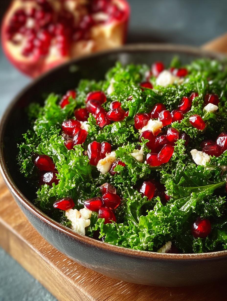 Delicious Pomegranate Kale Salad for Your Festive Feast - Pomegranate Kale Salad - main visual representation
