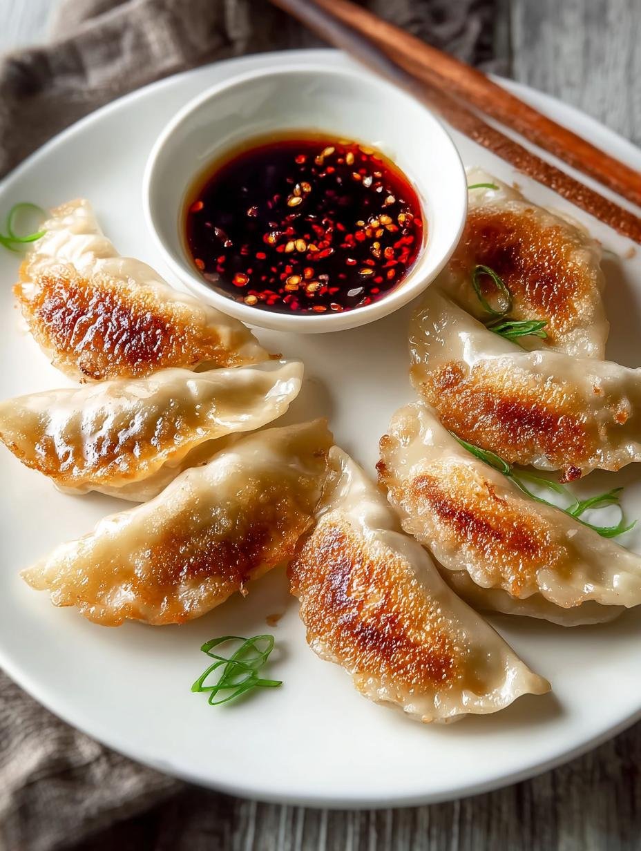 Savory Pork Potstickers with Crispy Garlic Perfection - Pork Potstickers - additional detail