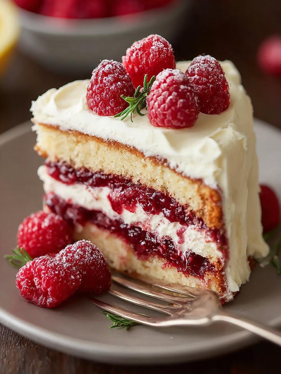 Raspberry Cake with Lemon