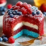 Red White Blue Marble