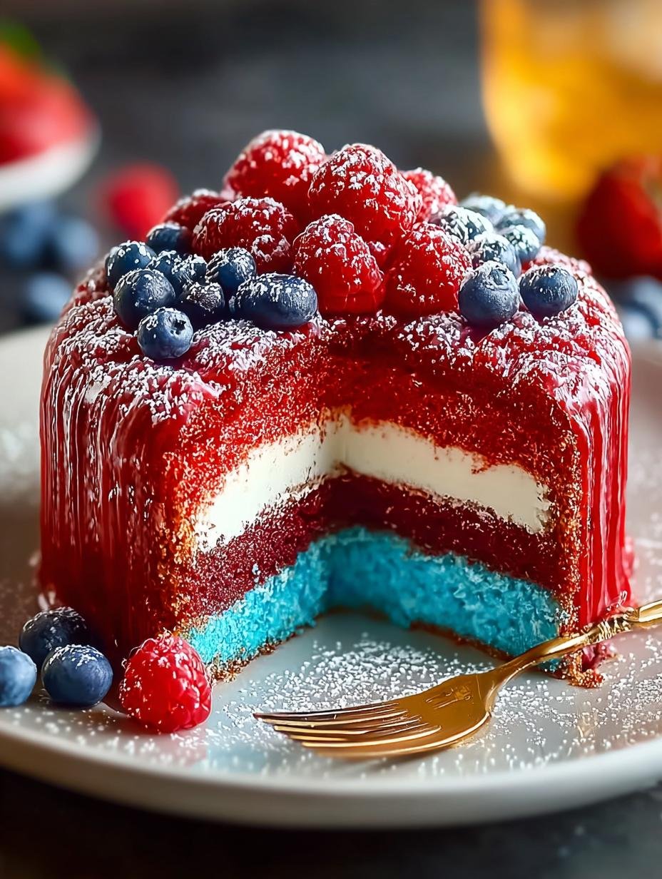 Red White Blue Marble