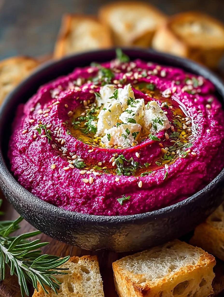 Delicious Roasted Beet Hummus That Will Impress Everyone - Roasted Beet Hummus - main visual representation