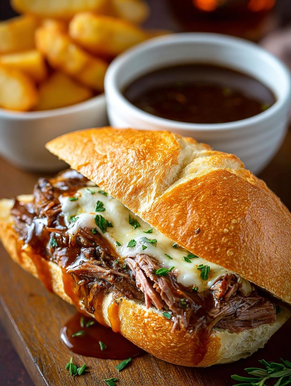 Slow Cooker French Dip: 8 Hours to Tender Bliss - Slow Cooker French Dip - main visual representation