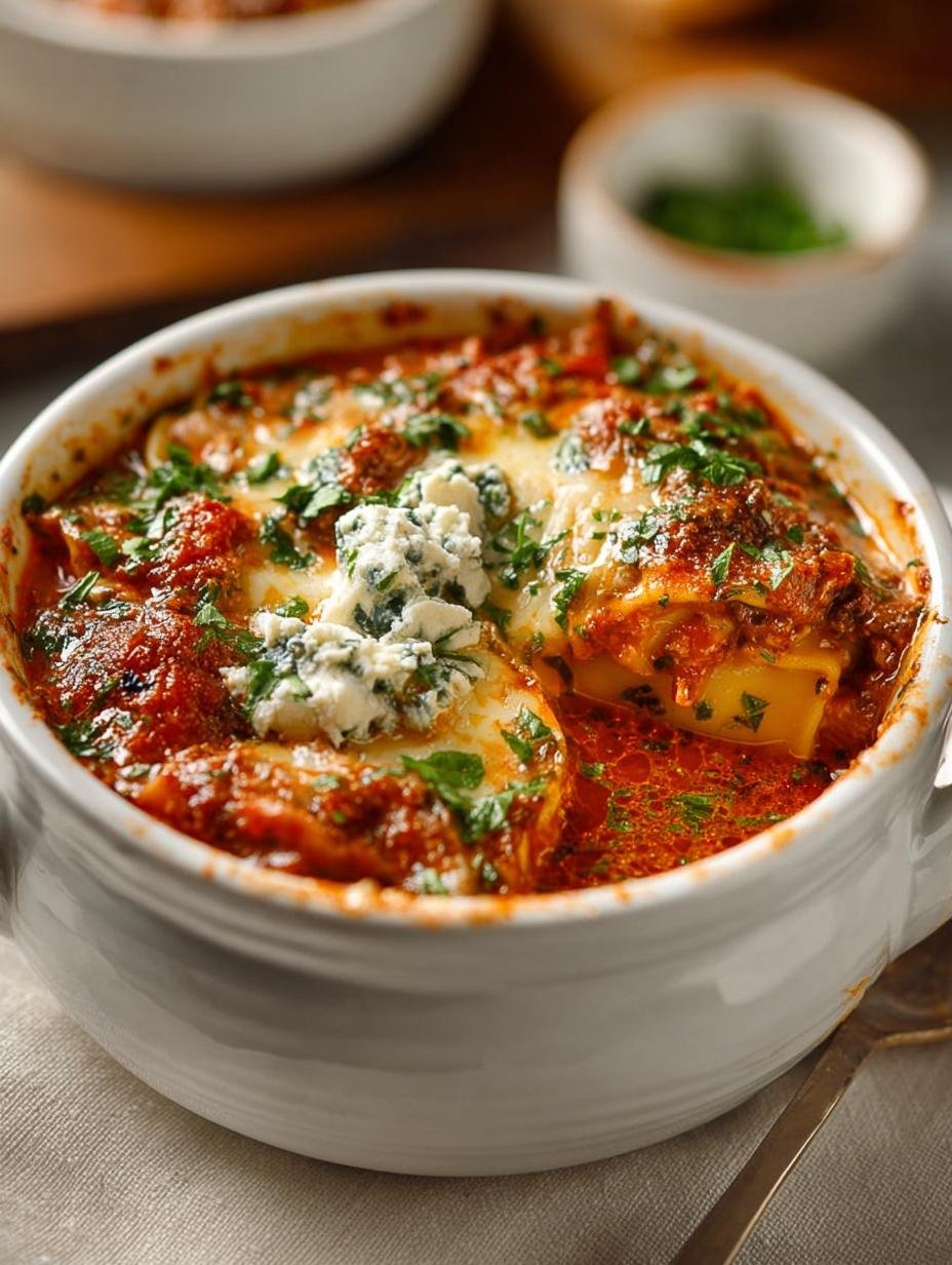 Delicious Slow Cooker Lasagna Soup Recipe for Comfort - Slow Cooker Lasagna Soup - main visual representation
