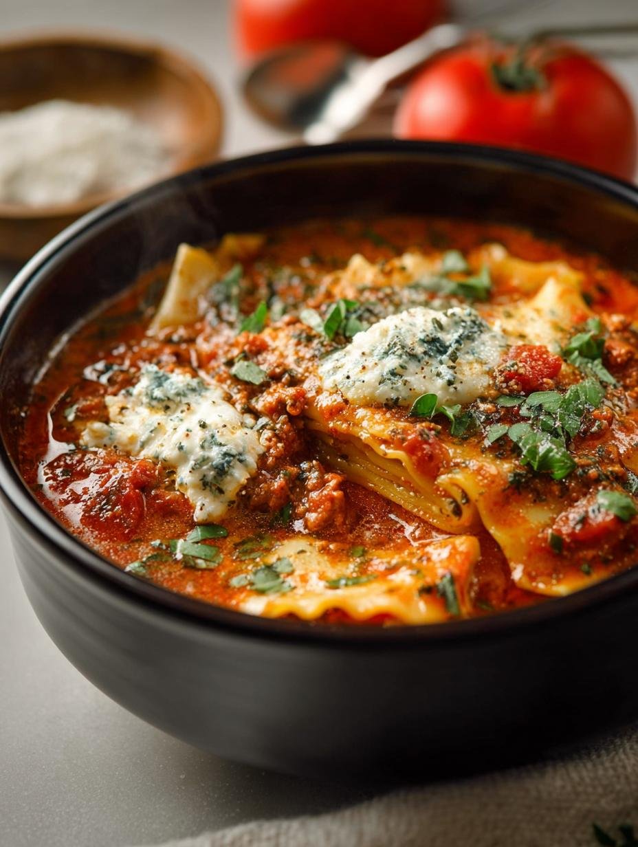 Delicious Slow Cooker Lasagna Soup Recipe for Comfort - Slow Cooker Lasagna Soup - additional detail