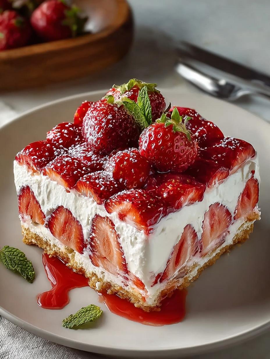Strawberry Cream Cheese Icebox: 5 Layers of Blissful Delight - Strawberry Cream Cheese Icebox - main visual representation