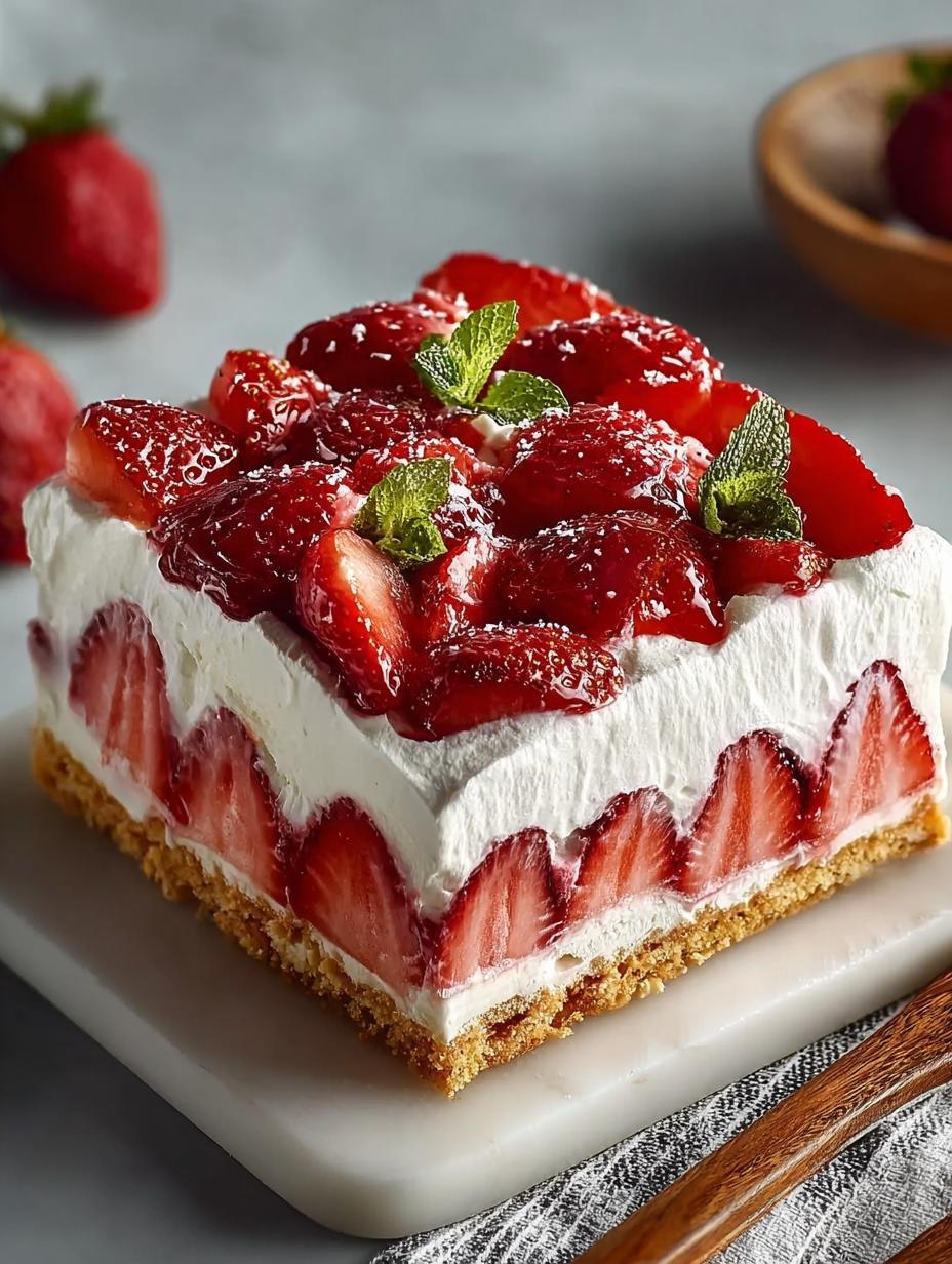 Strawberry Cream Cheese Icebox: 5 Layers of Blissful Delight - Strawberry Cream Cheese Icebox - additional detail