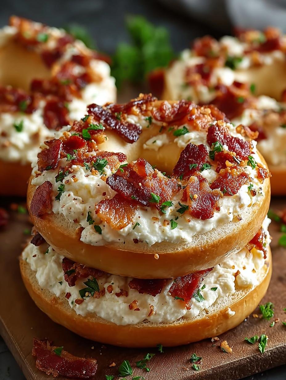 Bacon Cream Cheese Bagels: 5 Irresistible Ways to Enjoy - Bacon Cream Cheese Bagels - main visual representation