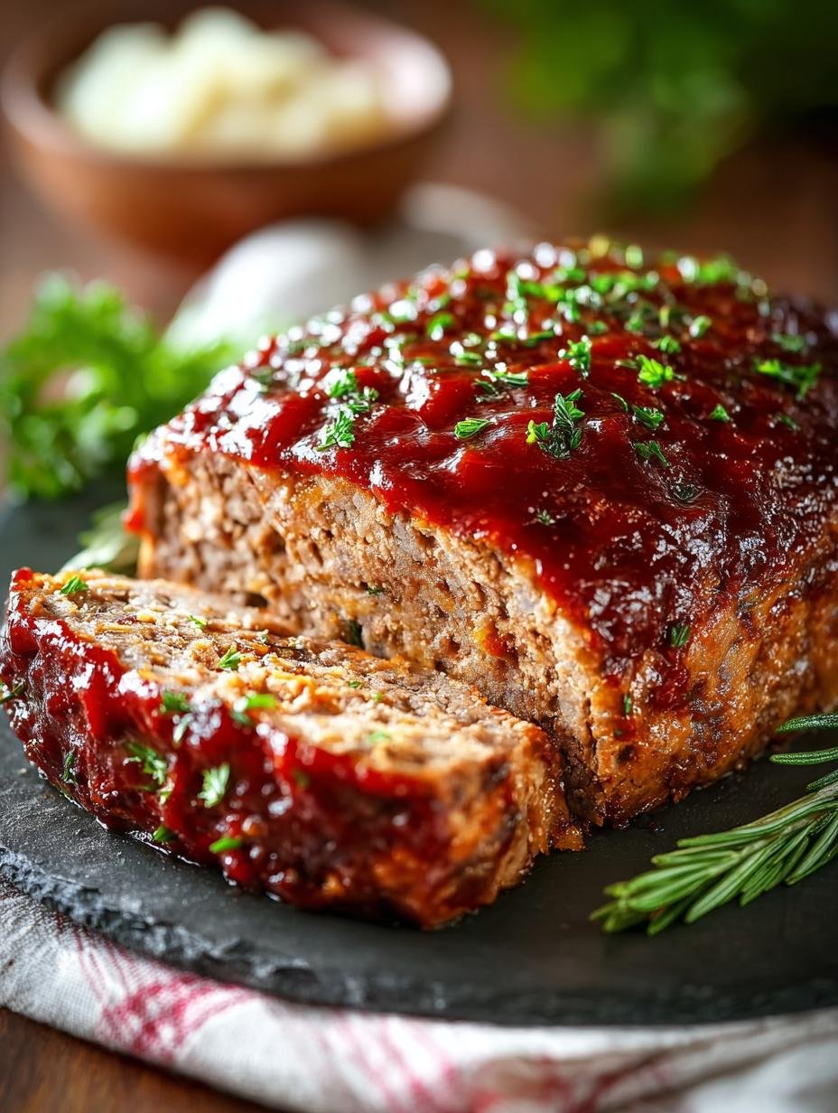 Delicious BBQ Meatloaf with a Sweet Sticky Glaze - Bbq Meatloaf - main visual representation