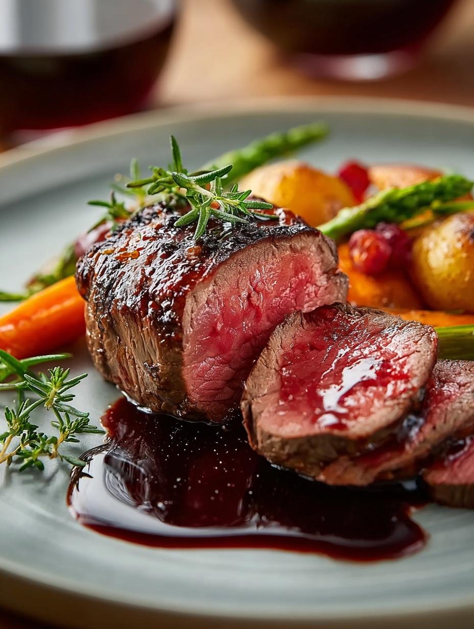 Beef Tenderloin with Red Wine Sauce: 5 Simple Steps - Beef Tenderloin with Red - additional detail